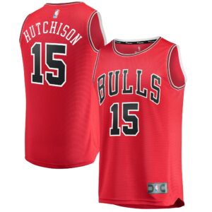 Chandler Hutchison Chicago Bulls Fanatics Branded Fast Break Replica Jersey - Icon Edition - Red