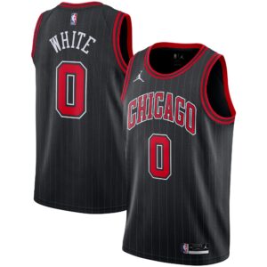 Coby White Chicago Bulls Jordan Brand 2020/21 Swingman Jersey - Statement Edition - Black