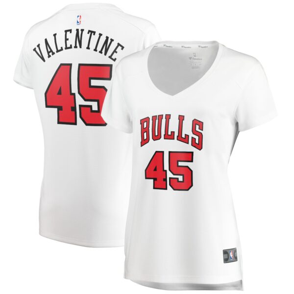 Denzel Valentine Chicago Bulls Fanatics Branded Women's Fast Break Player Jersey - Association Edition - White