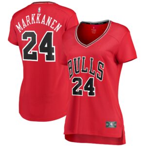 Lauri Markkanen Chicago Bulls Fanatics Branded Women's Fast Break Player Jersey - Icon Edition - Red