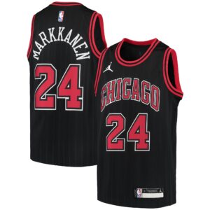 Lauri Markkanen Chicago Bulls Jordan Brand Youth 2020/21 Swingman Player Jersey - Statement Edition - Black