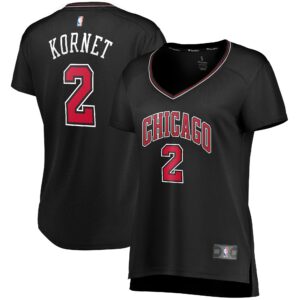 Luke Kornet Chicago Bulls Fanatics Branded Women's Fast Break Player Jersey - Statement Edition - Black