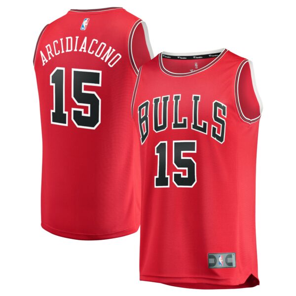 Men's Fanatics Branded Ryan Arcidiacono Red Chicago Bulls Fast Break Road Replica Player Jersey - Icon Edition