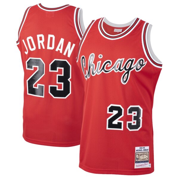 Michael Jordan Chicago Bulls Mitchell & Ness 1984-85 Hardwood Classics Rookie Authentic Jersey - Red
