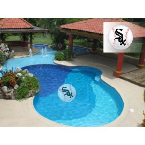 Applied Icon MLB Chicago White Sox 59 in. x 59 in. Large Pool Graphic