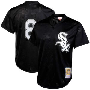 Bo Jackson Chicago White Sox Mitchell & Ness Cooperstown Collection Big & Tall Mesh Batting Practice Jersey - Black