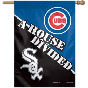 Chicago Cubs vs. Chicago White Sox WinCraft One-Sided 28'' x 40'' House Divided Vertical Banner