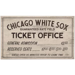 Chicago White Sox 10" x 17" Ticket Office Wood Sign