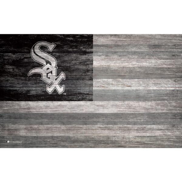 Chicago White Sox 11'' x 19'' Distressed Flag Sign