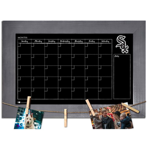Chicago White Sox 11" x 19" Monthly Chalkboard with Frame & Clothespins Sign
