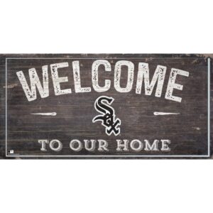 Chicago White Sox 11'' x 19'' Welcome To Our Home Sign