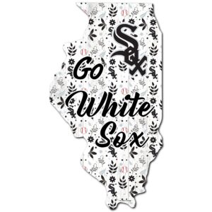 Chicago White Sox 12'' Floral State Sign