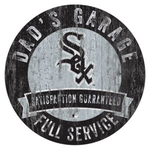 Chicago White Sox 12" x 12" Dad's Garage Sign