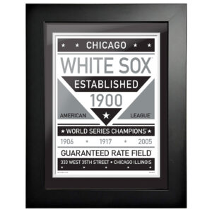 Chicago White Sox 12'' x 16'' Dual Tone Framed Wall Art