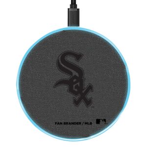 Chicago White Sox 15W Laser Etched Wireless Charging Base - Gray