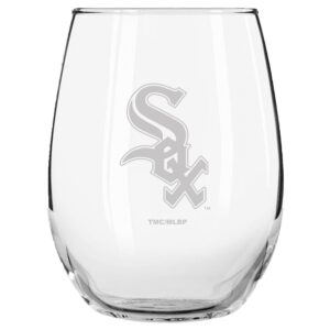 Chicago White Sox 15oz. Etched Stemless Glass Tumbler