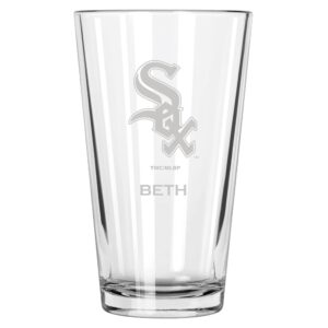 Chicago White Sox 16oz. Personalized Etched Pint Glass