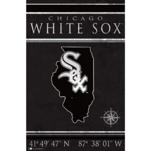 Chicago White Sox 17'' x 26'' Team Coordinates Sign