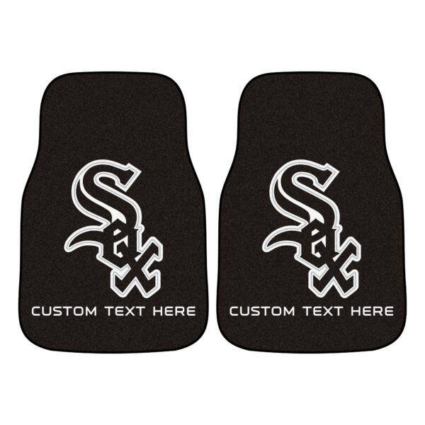 Chicago White Sox 17'' x 27'' Personalized 2-Piece Carpet Car Mat Set