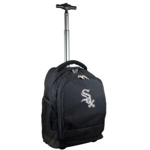 Chicago White Sox 19'' Premium Wheeled Backpack - Black