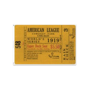 Chicago White Sox 1919 World Series Ticket 72'' Wall Decal