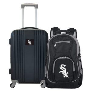 Chicago White Sox 2-Piece Luggage & Backpack Set - Black