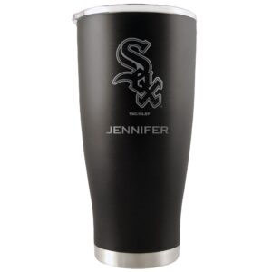 Chicago White Sox 20oz. Personalized Etched Tumbler - Black