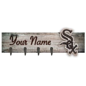 Chicago White Sox 24" x 6" Personalized Mounted Coat Hanger
