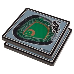 Chicago White Sox 3D StadiumViews Coasters - Gray