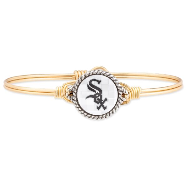 Chicago White Sox Luca + Danni Women's Petite Bangle Bracelet - Gold