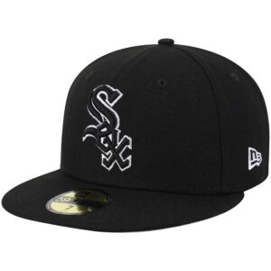 Chicago White Sox New Era B-Dub 59FIFTY Fitted Hat - Black