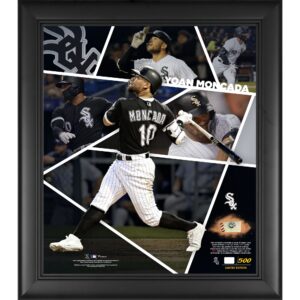 Yoan Moncada Chicago White Sox Fanatics Authentic Framed 15" x 17" Impact Player Collage with a Piece of Game-Used Baseball - Limited Edition of 500