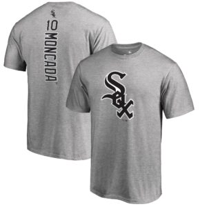 Yoan Moncada Chicago White Sox Fanatics Branded Backer T-Shirt - Heather Gray