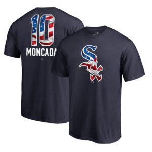Yoan Moncada Chicago White Sox Fanatics Branded Banner Wave Name & Number T-Shirt - Navy