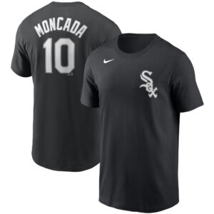Yoan Moncada Chicago White Sox Nike Youth Name & Number T-Shirt - Black