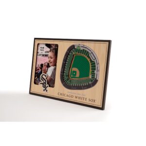 YouTheFan MLB Chicago White Sox Team Colored 3D StadiumView with 4 in. x 6 in. Picture Frame, Multi-Colored