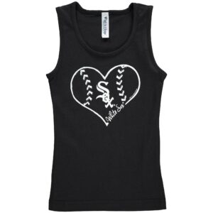 Chicago White Sox Soft as a Grape Youth Cotton Tank Top - Black